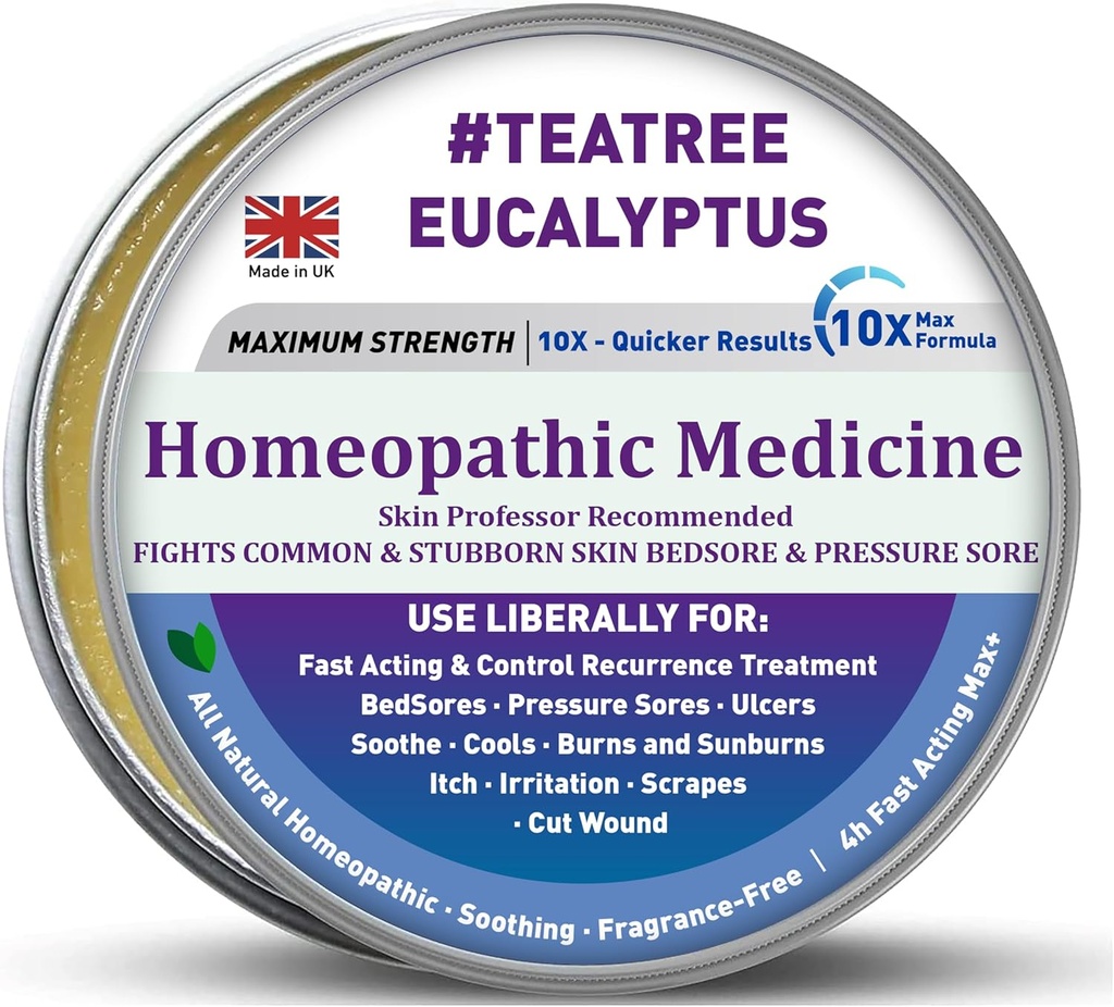 Manuka Honey 5x Accelerated Healing Relief Care Advanced Cream Product, Buttocks Bed Sores, Pressure Sores, Wounds, Ulcers, Cuts, Scrapes, Burns Deep, Dressing Contiene Granules, Not Irritatingeasy Gr