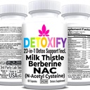 SHIZAM Latte Thistle NAC Supplemento N-Acetyl Cysteine per Glutathione | Detox Cleanse Supplement | Liver Health Formula w Berberine Artichoke Extract Dandelion Roo Beetroot Polvere di Glynac