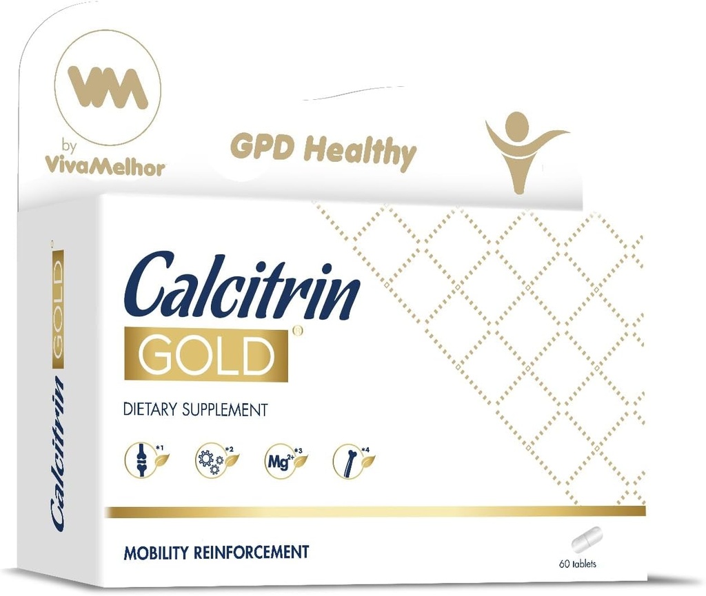 Calcitrin Gold Integratore alimentare, Rinforzo della Mobilità, 60 compresse