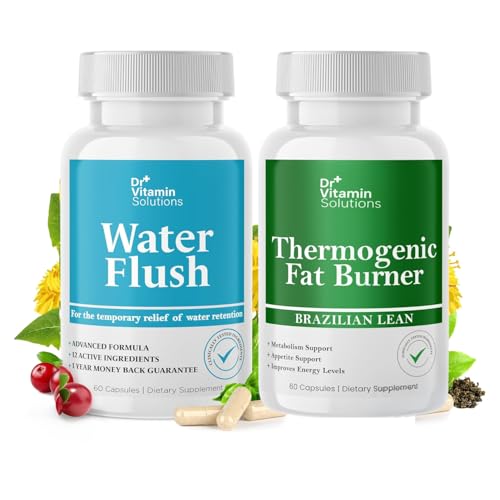DR VITAMINA SOLUZIONI Pillole acqua diuretiche &amp; Bundle grasso termogenico - 120 cappucci