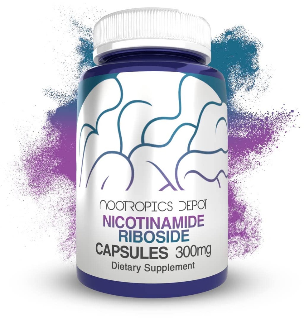 Nootropics Depot Nicotinamide Riboside Capsule | 300mg | NAD+ Precursor | 30 Count | promuove NAD+ Livelli | Energia cellulare