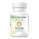 Dr. Clark Niacin (Vitamin B3) Supplemento – 25mg, 100 Gelatin Capsule, Supporti Circolazione & Livelli di colesterolo sano
