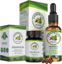 Propolis Health Premium Brazilian Green Propolis Bundle: 1000mg capsule con vitamina E & Green Propolis Extract Liquid - 50 giorni Capsule & 30 giorni Liquido per il supporto immunitario