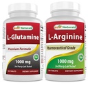 I migliori naturali L-Glutamina 1000mg & L-Arginina 1000 mg