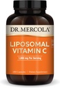 Dr. Mercola Liposomal Vitamin C, 1.000 mg per porzione, 90 Serve (180 capsule), Integratore alimentare, Supporta la salute immunitaria, Non OGM, Certificato NSF