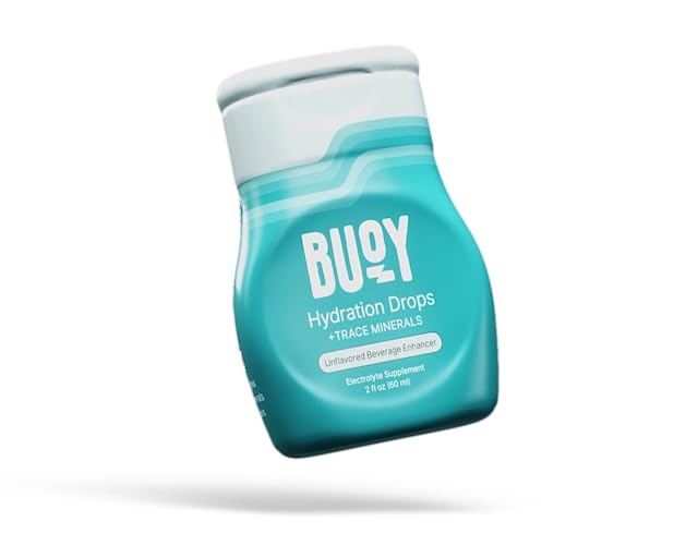 Buoy Electrolyte Drops | No Sugar, No Sweeteners | Trace Minerals, Vitamine & Antiossidanti | Scopostamente non aromatizzato | Perfetto per qualsiasi bevanda | Daily Hydration Supplement (1, non aromatizzato)