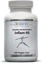 Inflam-95 - Estratto di radice di zenzero 2.000 mg, Estratto di radice di curcumina, Estratto di Serrata di Boswellia, Estratto di foglie di ortica, Bioperina - Supporta risposta gonfiabile sana*