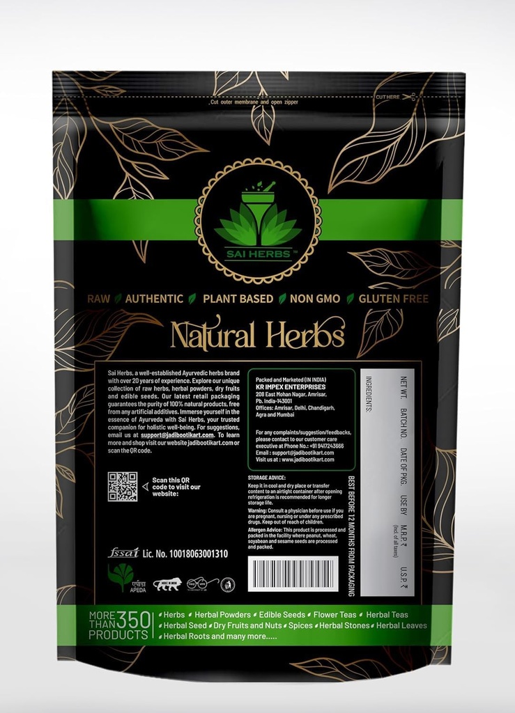 Generico ATS Muthiyar Koonthal Polvere - Polvere di vina dorsale secca - Pure & Natural (100 Grammi)