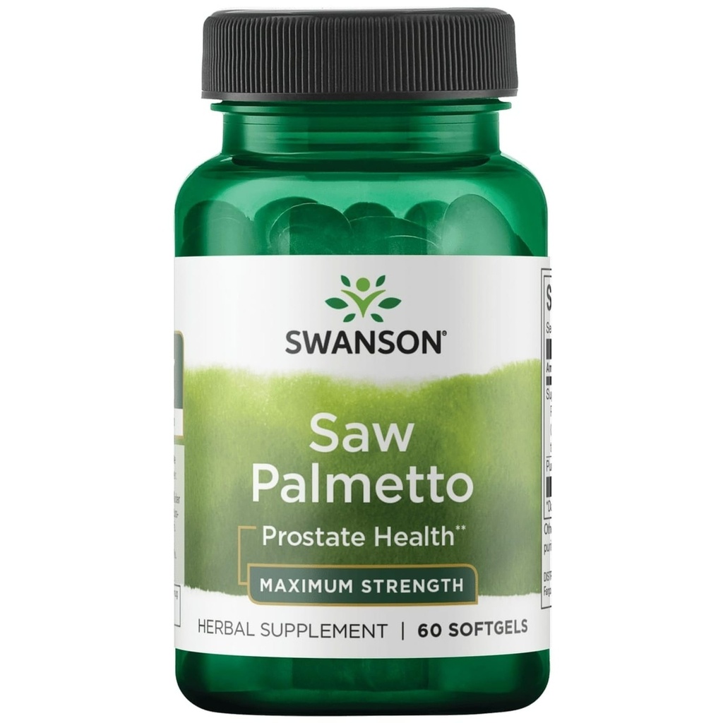 Swanson Saw Palmetto 320 Milligrammi 60 Sgels