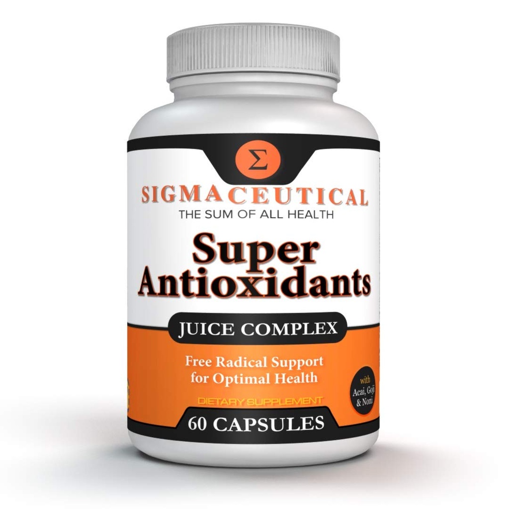 Super Antiossidante capsule – 6 Superfruit Blend con Goji Berry, Acai, Resveratrolo per il supporto immunitario – Skin Health & Daily Wellness – 60 Count Made in USA