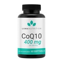 Luma Nutrition CoQ10 400mg Softgels - High-Absorption Coenzyme Q10 - Co Q-10 200mg / 400mg Per Serving - Salute del cuore - 60 Liquid Softgels
