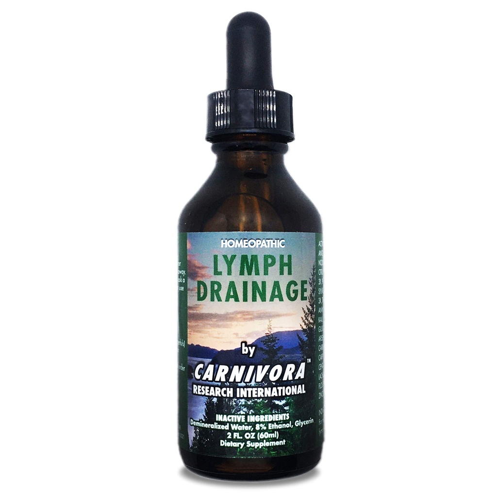 Carnivora - Lymph Drainage Drops - Stimola e pulisce il vostro sistema linfatico – Flushes Cell Waste, Boosts Energy, Combats Exhaustion. 2 Fl Oz (Pack of 1)