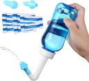 Carllg Neti Pot - Bottiglia di lavaggio di irrigazione nasale con sale di risciacquo del seno per adulto e bambino (bottiglia 300ml con 30 pacchetti di sale)