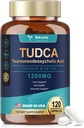 Totaria TUDCA Sale Bile Liver Support Supplemento 1200mg, 120 Capsule, Vegan Friendly, Potente sale Bile per la salute della vescica e la salute del fegato, acido tauroursodeoxycholic