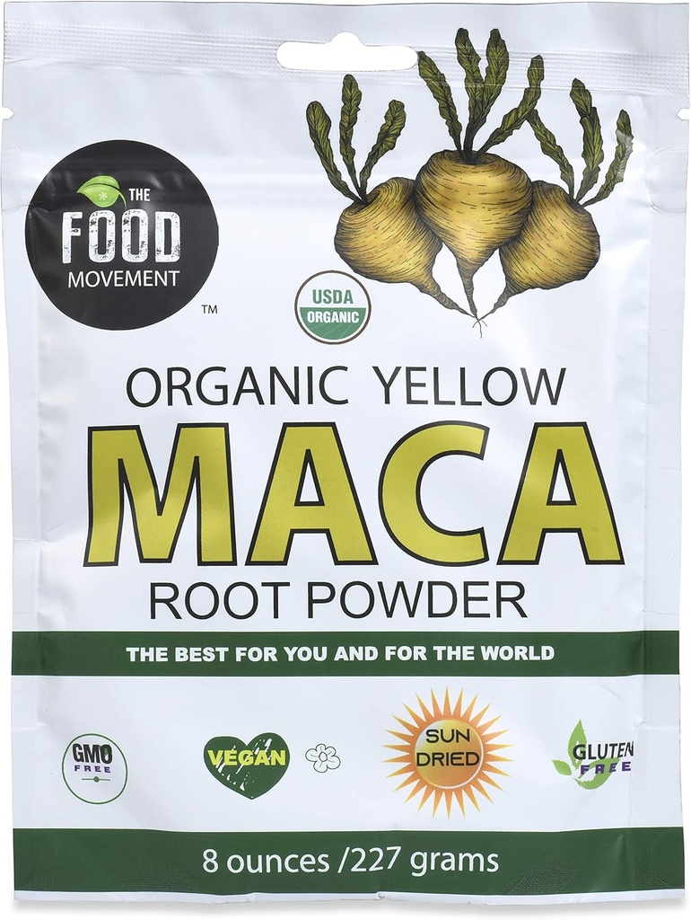 Il Movimento Alimentare Giallo Maca Radice 8 oz