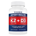 Weider Artery Health Supplement, Vitamina K2 (180mcg) & Vitamina D3 (5000iu), 90 capsule vegetali