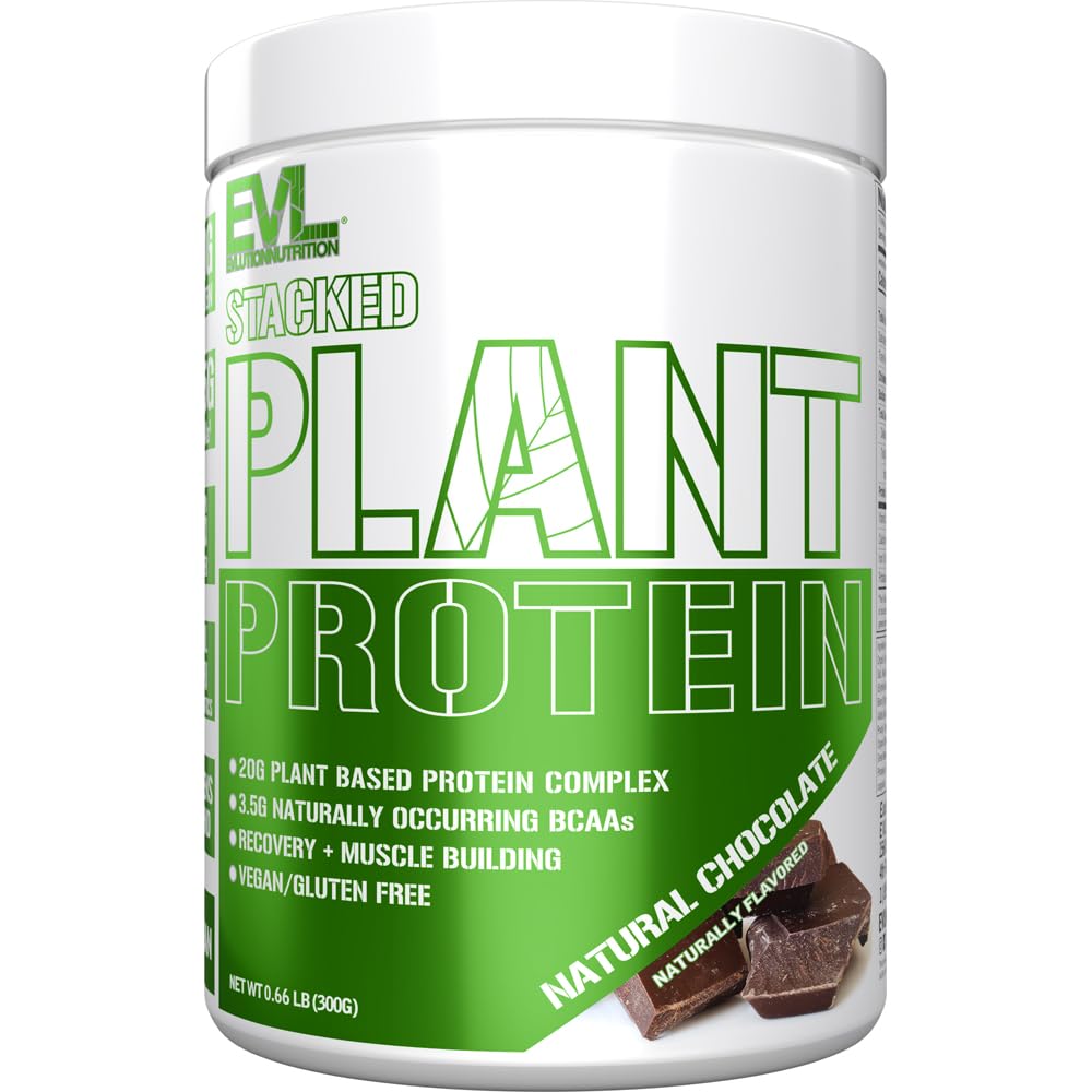 Polvere proteica vegetale, Vegan, Non OGM, Senza glutine, Probiotici, BCAA, Fibra, Complesso proteico vegetale, 300G (Cioccolato naturale)