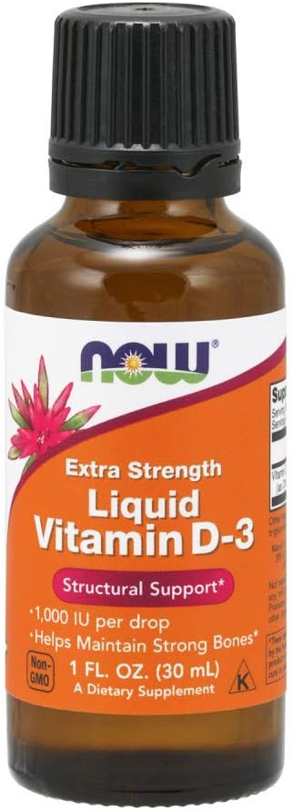NOW Foods Liquid Vitamina D3 Extra Forza - 1000 IU - 1 fl oz