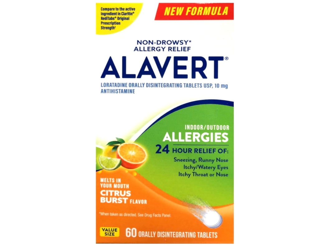 Alavert 24 ore Disintegrando Oralmente Tablets Citrus Burst 60 compresse