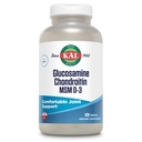 KAL Glucosamine Chondroitin MSM D-3, Joint Support Supplement, 1.500 mg di Glucosamine Sulfate, 1.200 mg di Chondroitin Sulfate, 1.000 mg di MSM, Plus Vitamin D3 & Vitamina C, 40 Servings, 120 compresse
