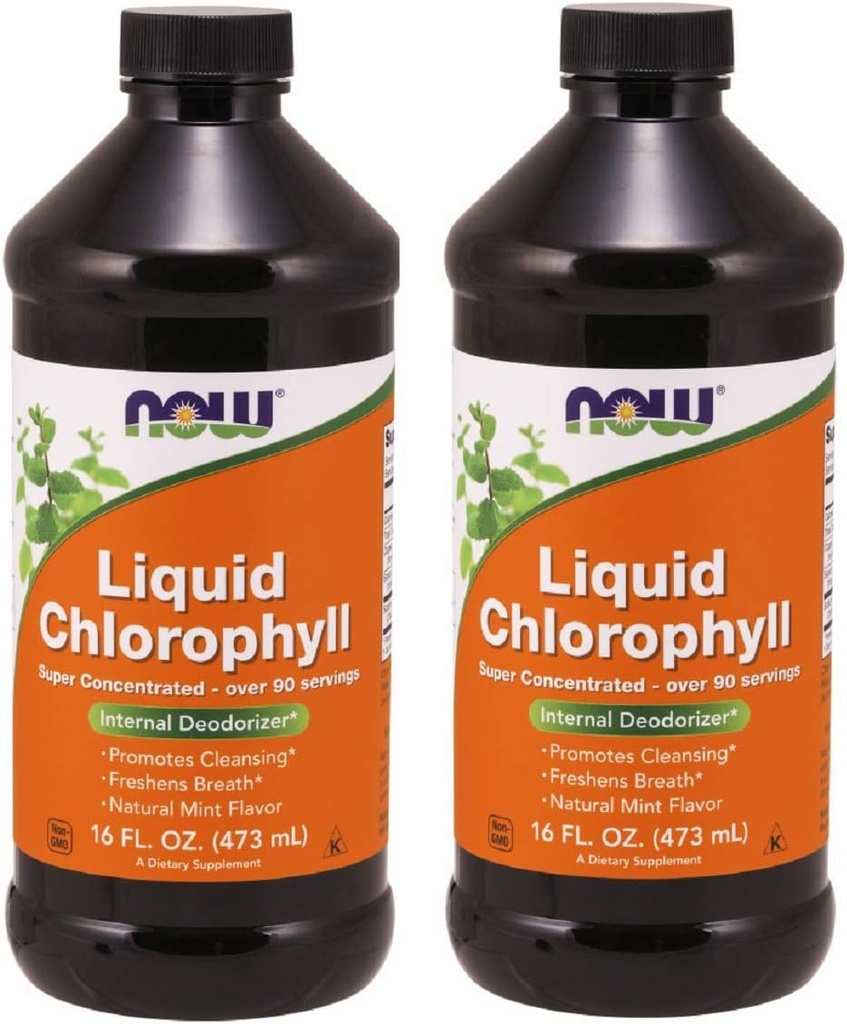 Ora Cibi clorofilla e menta, 16 OZ LIQUID (Pacchetto di 2)