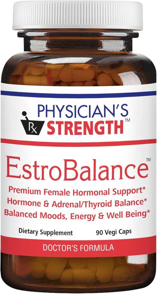 EstroBalance di Forza del medico - 90 Caps Vegi - Supporto metabolico del sistema dell'ormone - 45 Serve