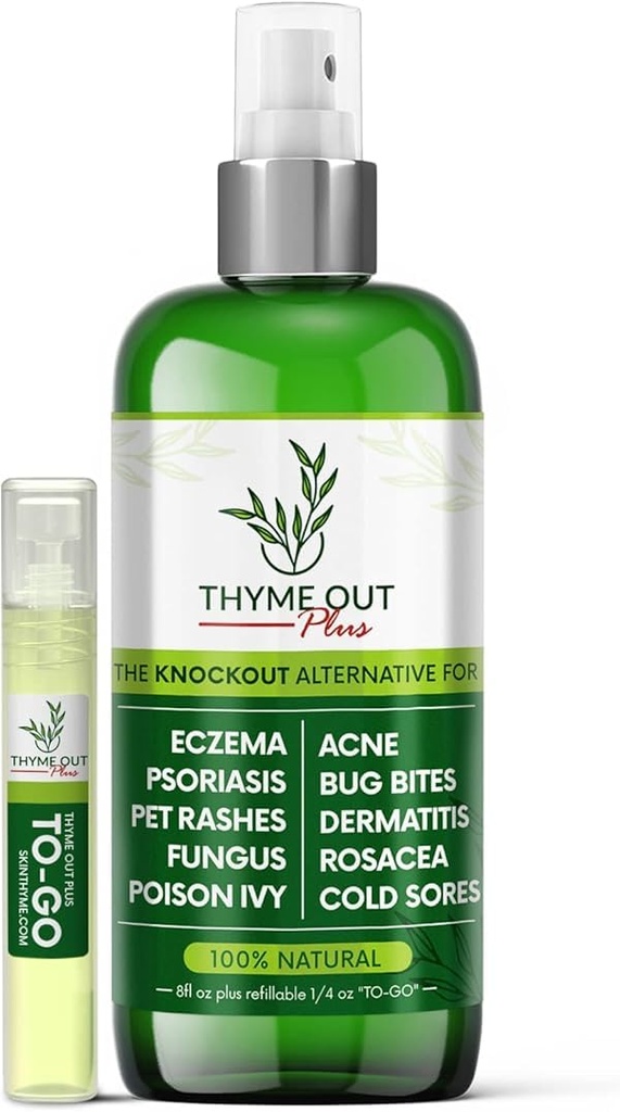 Trattamento Eczema Plus, Trattamento Psoriasi Tratta l'acne, Dermatite, Rosacea, Dolores, Pet Rashes, Bug Bites, Poison Ivy, Anti Itch Spray per Itchy Skin Relief per bambini, Adulto & Baby