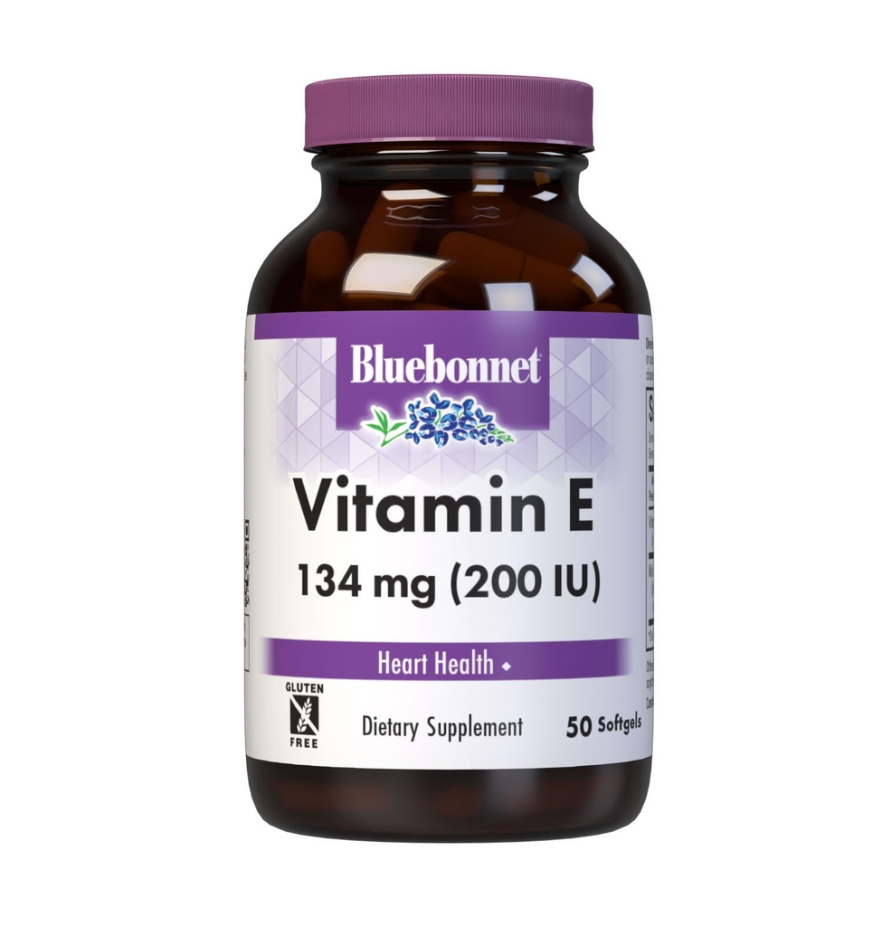 BlueBonnet Vitamina E 200 IU Mixed Softgels, 50 Count