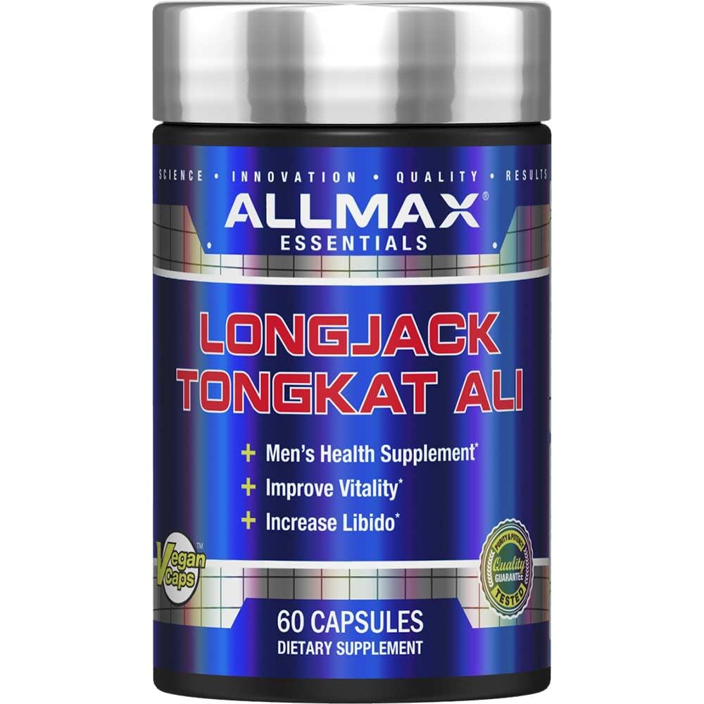 ALLMAX Essentials LongJack Tongkat Ali - 60 Capsule - Integratore per la salute degli uomini - Migliora la vitalità - 60 Serve