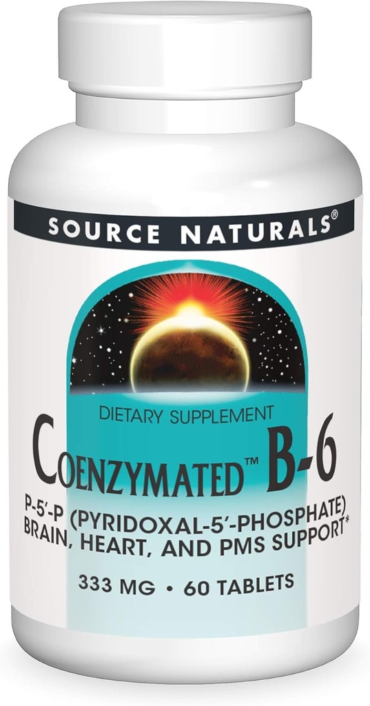 Fonte Naturals Coenzimato B-6, promuove un sistema nervoso sano*, 333mg - 60 compresse
