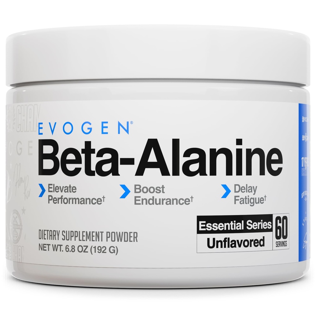 Evogen Beta-Alanine - Performance Enhancer | Boost Endurance, Delay Fatigue | Unflavored | 60 Serve