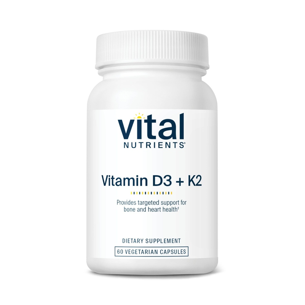 Vitamina D3 + K2 | 2000 IU | Supplemento Vitamina D3 K2 | Complesso di vitamina D per livelli di calcio sani, Muscolo & Bone Salute | Gluten, Latticini, Soia Free | 60 capsule