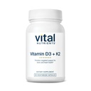 Vitamina D3 + K2 | 2000 IU | Supplemento Vitamina D3 K2 | Complesso di vitamina D per livelli di calcio sani, Muscolo & Bone Salute | Gluten, Latticini, Soia Free | 60 capsule