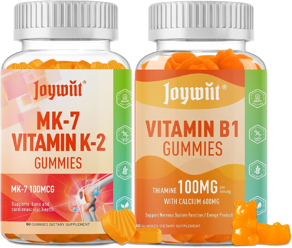 Vitamina B1 Gummies e Vitamina K2 MK7 Gummies