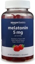 Melatonina di base, gommoni di sostegno del sonno, aroma di fragola, 5mg, 120 conte (precedentemente Solimo)
