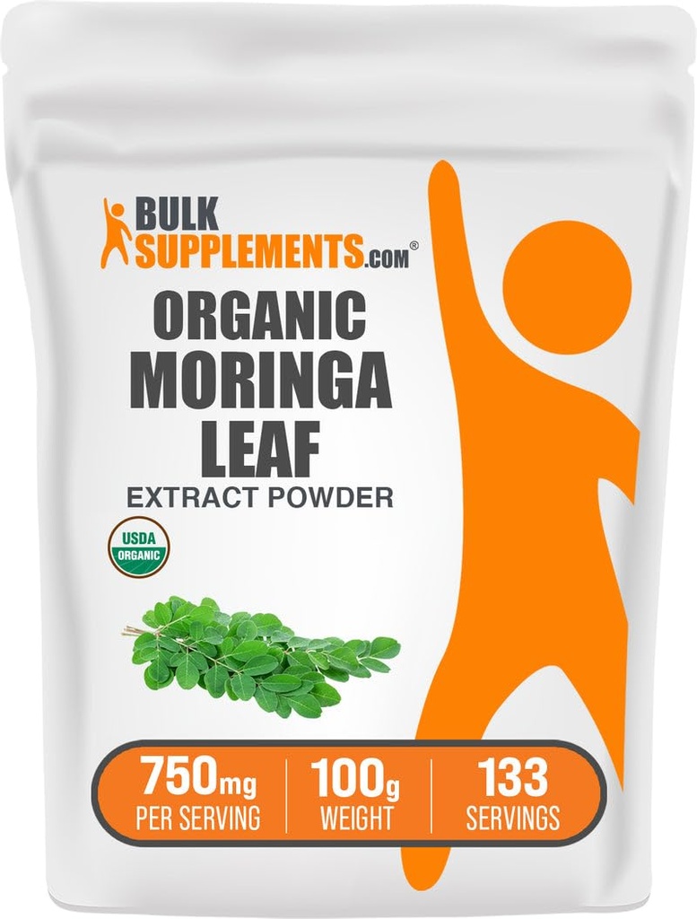 BulkSupplements.com Polvere di Estratto di chicco di caffè verde - Supplemento Superfood, da Moringa Oleifera - Vegan & Gluten Free, 750mg per Serving, 100g (3.5 oz) (Pack of 1)