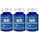Lovita NR (Nicotinamide Riboside) 350 mg, NAD Supplemento con Trans-Resveratrolo e Betaine, Promuovere NAD Plus Livelli, Invecchiamento sano, 30 Vegan Enteric-Coated Capsules (Pack of 3)