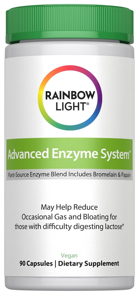 Rainbow Light Advanced Enzyme System Capsule, 90 Conte