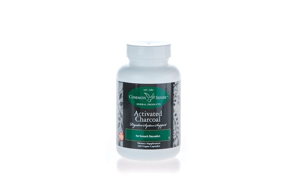 Charcoal attivato (100): Supporto del sistema digestivo