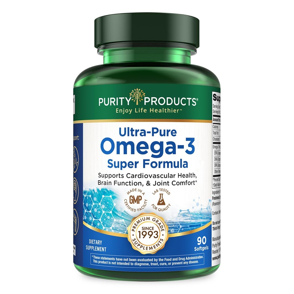 Prodotti di purezza - Ultra Pure Omega 3 Super Formula 90 Softgels