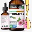 BIO KRAUTER Echinacea Tincture - Supporto Immune Naturale - Integratore Echinacea - Vegan, Alcol & Sugar Gocce Gratuite - 2 Fl.Oz.