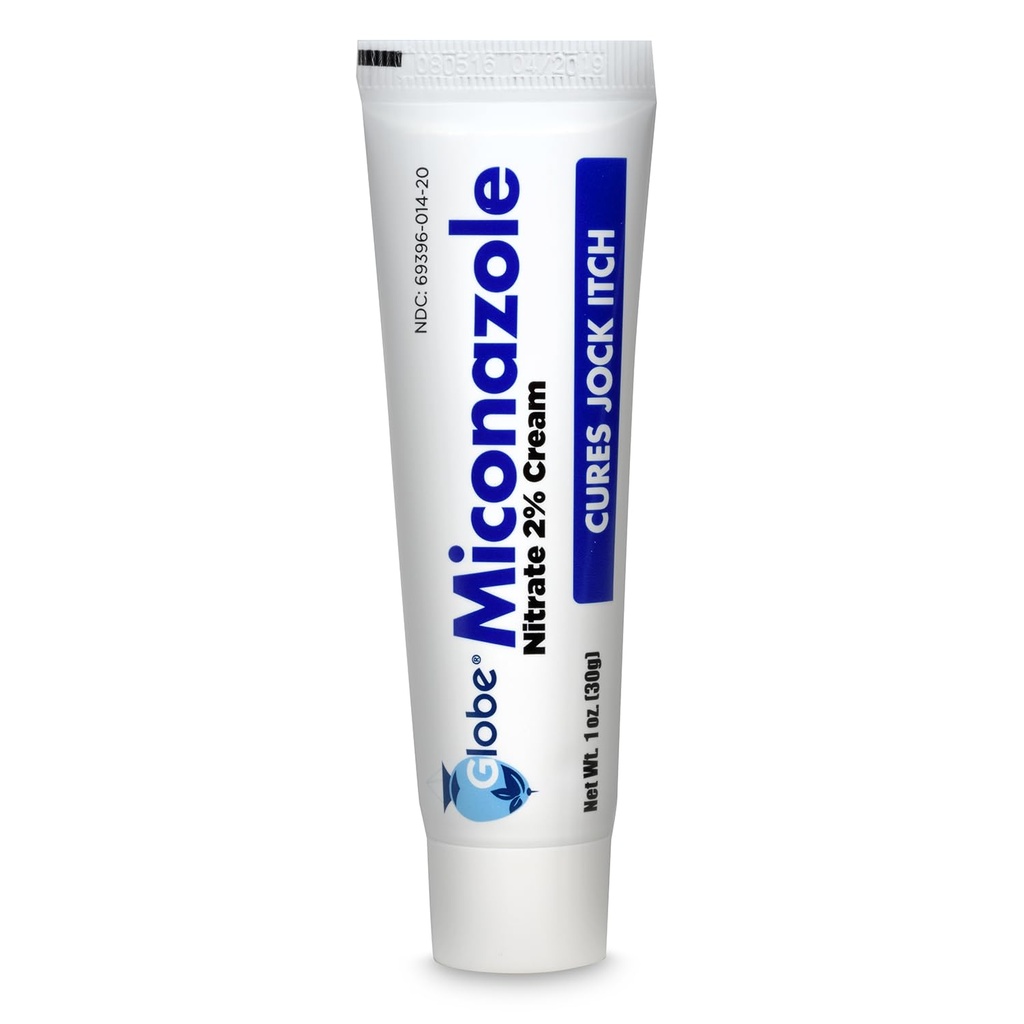 Globe Miconazole Nitrate 2% Antifungal Cream 1 oz, Cures La maggior parte degli atleti piede, Jock Itch, Ringworm e altro ancora.