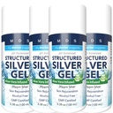 Gel d'Argento Colloidale ad alta resistenza 30ppm con Aloe Vera - pH Equilibrato Strutturato Argento - Triple Strength Soothe & Relieve - Easy Pump Bottiglia, 3.38Oz (4 Pack)