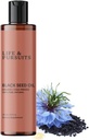 Life & Pursuits Organic Black Seed Oil (Kalonji) - 100% Pure, Natural, Cold Pressed | Fonte naturale di Thymoquinone & Omega 3 6 9 | Antiossidante per il supporto immunitario, Hair & Skin (6.8 Fl Oz)