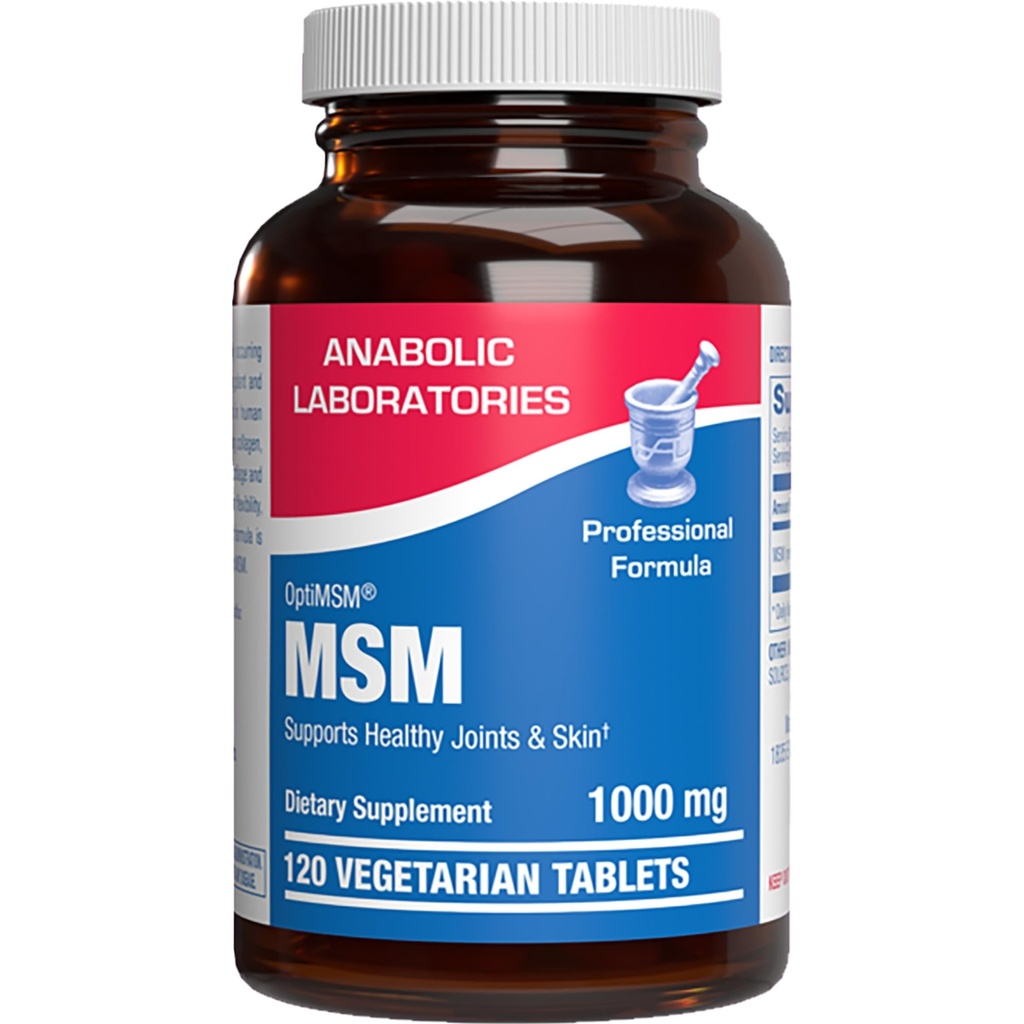 Methylsulfonylmethane MSM Supplement 1000mg - High Strength Soft Tissue & Joint Support Supplement con MSM da OptiMSM - Vegetariano Non OGM & Made in USA in cGMP Facilities - 60 Serve