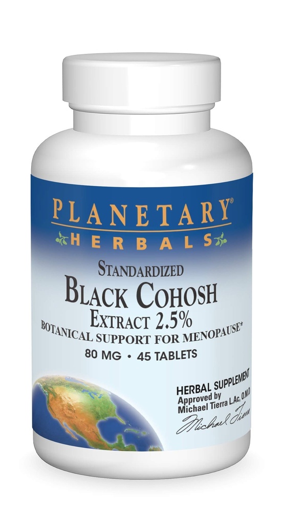 Estratto di cohosh nero standardizzato 2.5 Tavole, 45 Conte