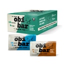 Obi Bar Sampler - Protein and Oat Fiber Bar | All-Natural | Energia Sostenuta | Gusto leggermente dolce | 6 Mandorla al cioccolato e 6 mandorle di mirtillo | MADE with AVOCADO OIL | Proteine bianche | Soy Free, Dairy Free, No Sugar Alcohol, No Seed Oils | 2.4oz, 12 Pack