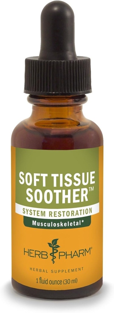 Herb Pharm Soft Tissue Soother Herbal Liquid Formula per il supporto del sistema muscoloscheletrico - 1 oncia