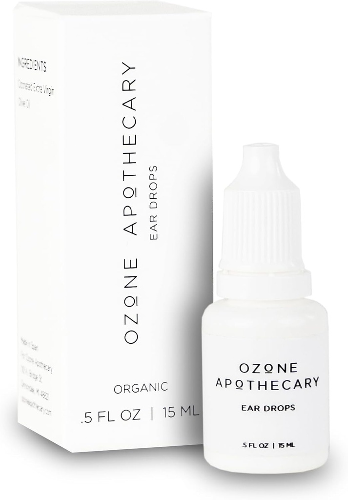 Gocce organiche dell'orecchio | Cura dell'orecchio infuso dell'olio dell'ozono | Olio ozonizzato a Nourish, Protezione e pulizia per persone e animali