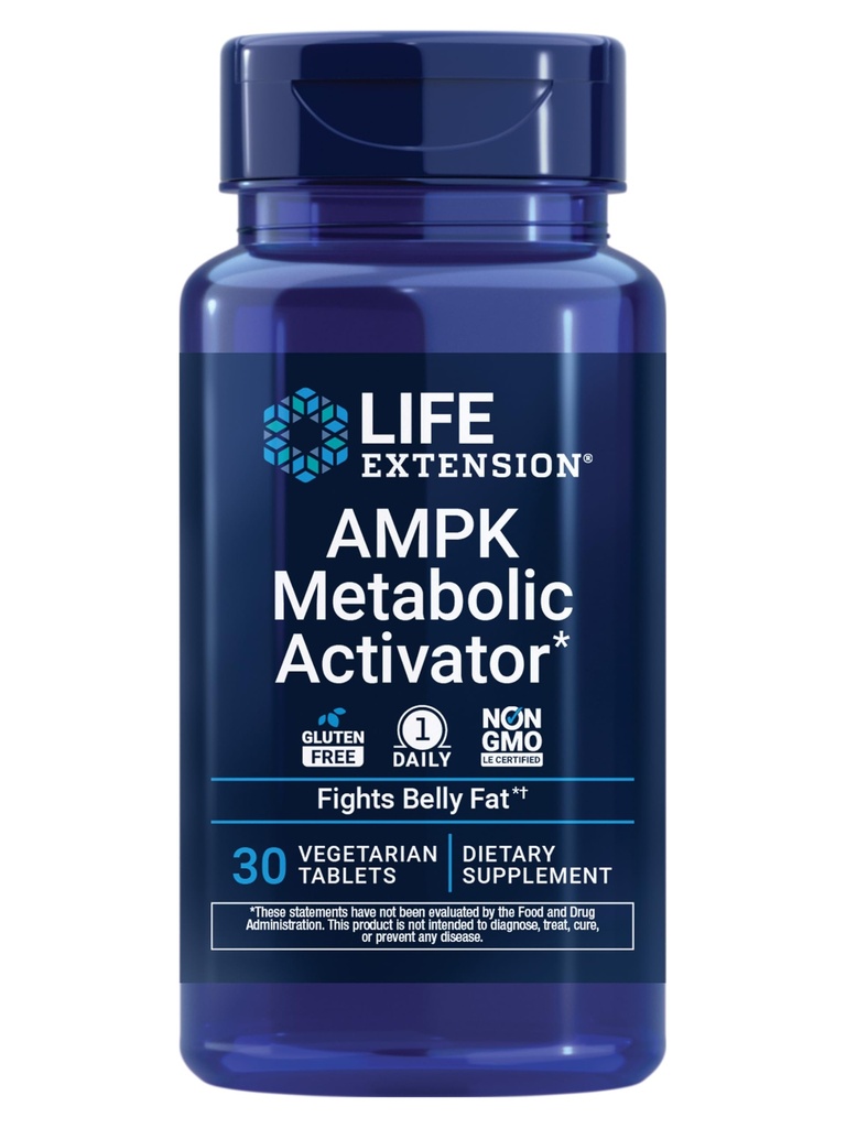 AMPK Metabolic Activator*, Hesperidin, G. pentaphyllum, Combattimento indesiderato Belly Fat, Target Global Fat, Gluten-Free, Vegetariano, 1-Daily, Non-OGM, 30 compresse